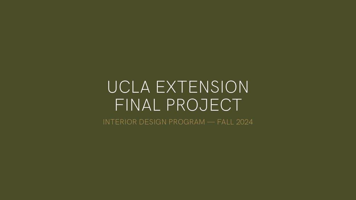 UCLA Extension Final Project